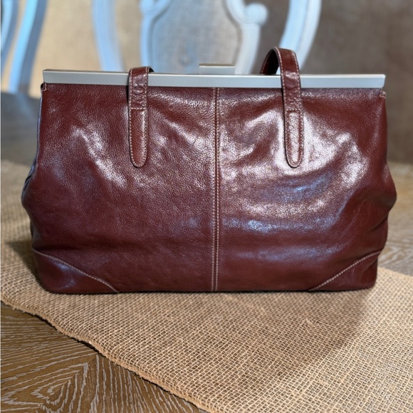 Kenneth Cole New York Brown Leather Shoulder Bag - Picture 3 of 16